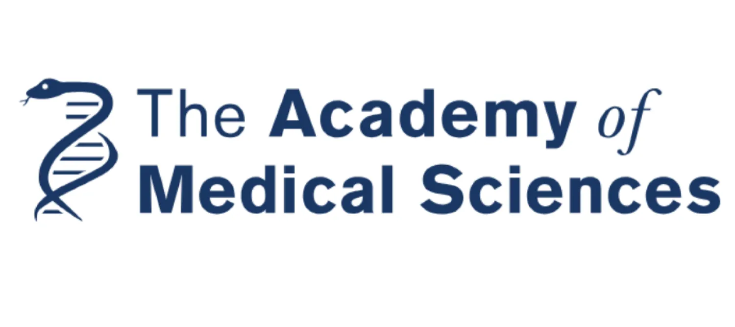 Academy of medical sciences logo snake around dna helix