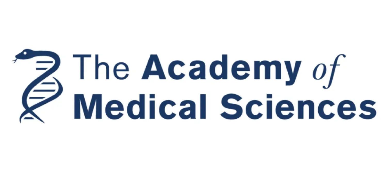 Academy of medical sciences logo snake around dna helix