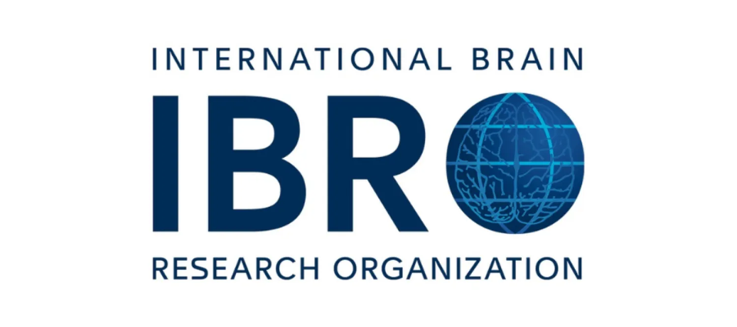 IBRO logo globe with brain inside the O
