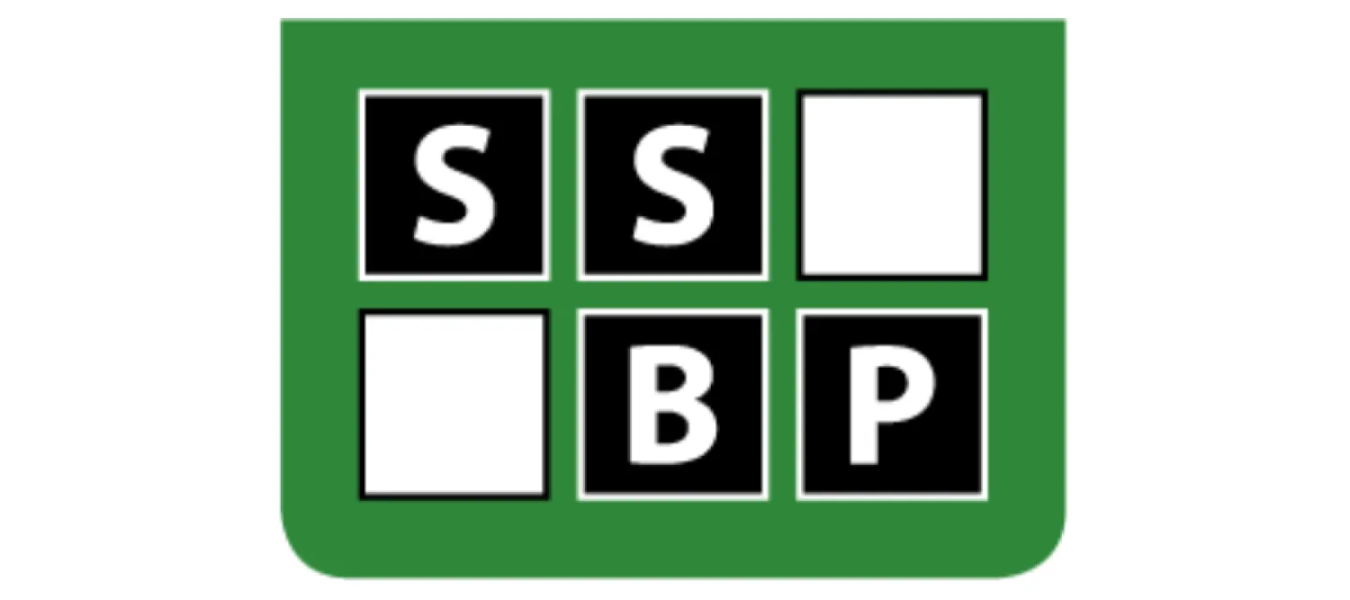SSBP logo green white and black