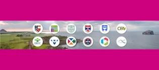 Logos of participating institutions Eastbio