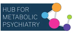 Hub for metabolic psychiatry colour molecules blue background