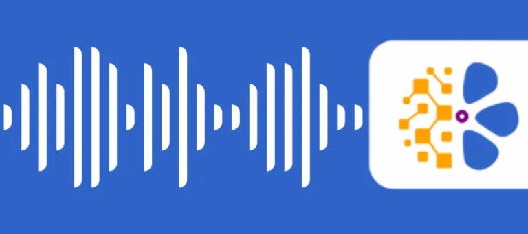 Dementia ED podcast logo sound wave, mic and flower/brain
