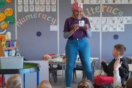 classroom and teacher