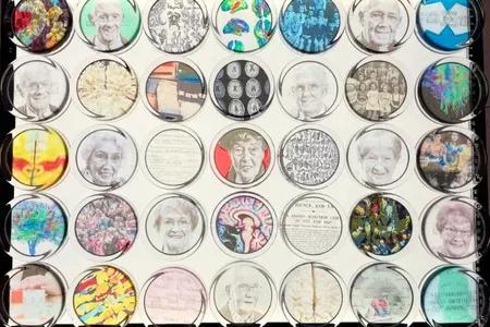 Photo of glass paperweights 