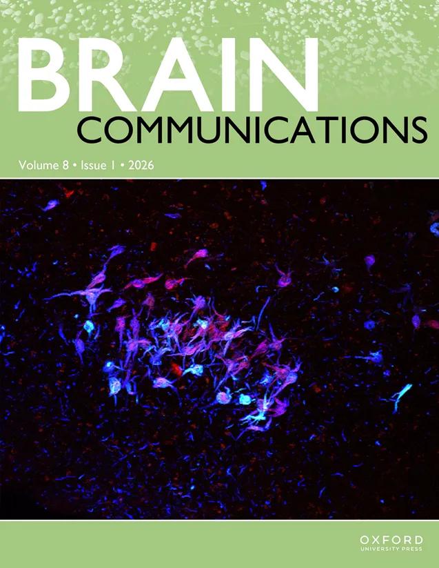 Front cover of Brain Communications Journal