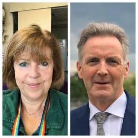 Professors Cathy Abbott and Malcolm MacLeod