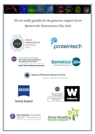 Neuroscience day Sponsorship page 