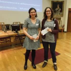 two PhD students at NS Day