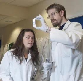 Photograph of researchers working