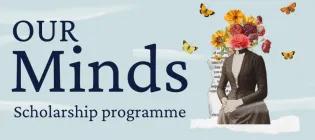 Our minds image edwardian lady collage with flowers for head