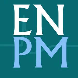  EN PM logo dark teal with white and blue letters