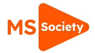 MS society logo orange MS and society white letters in an orange triangle