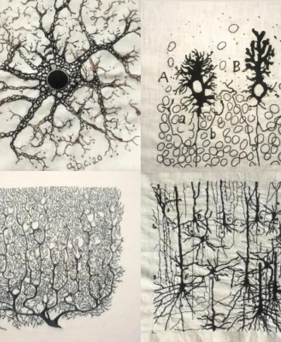 Cajal embroidery  x4