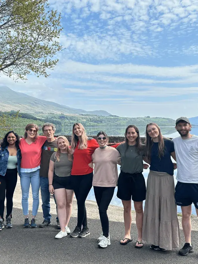 students group photo by loch